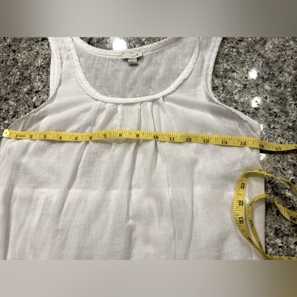 Anthropologie Odille White Cotton Flowy Top size S - Picture 11 of 13